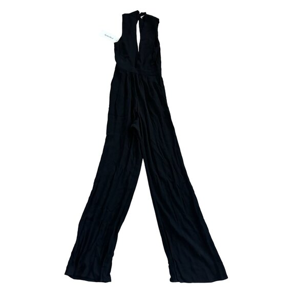 FLYNN SKYE Womens Black Deep V Jumpsuit Size S - Picture 1 of 6